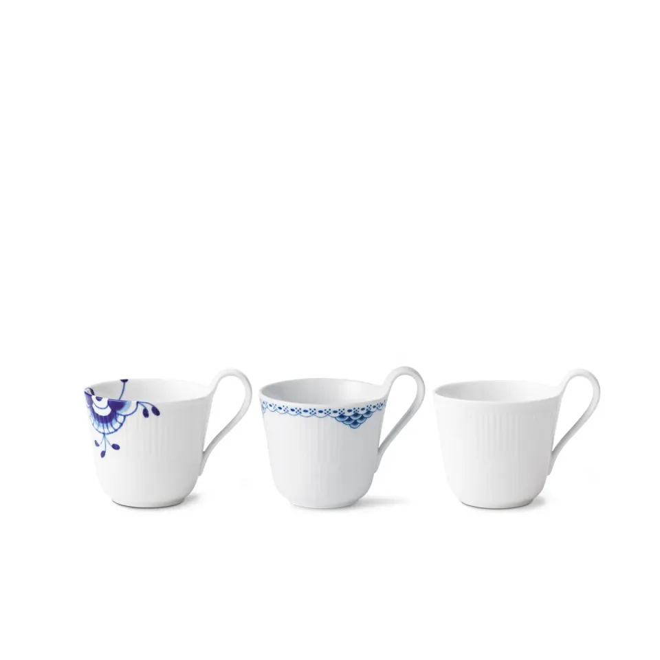 Kgl. Porcelæn Gifts with History kop 33 cl 3 stk højhank