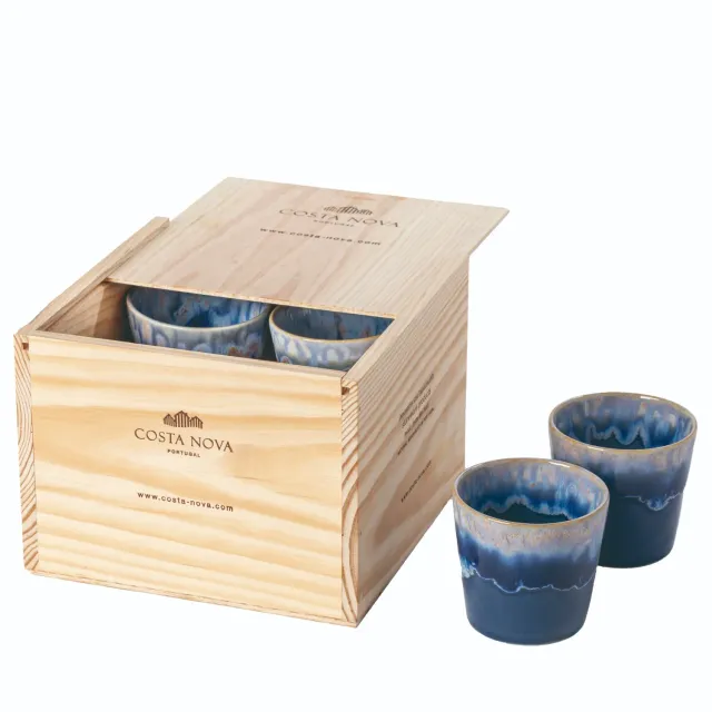 Costa Nova Grespresso Gift Box 8 Lungo Cups kopper 8 stk blå