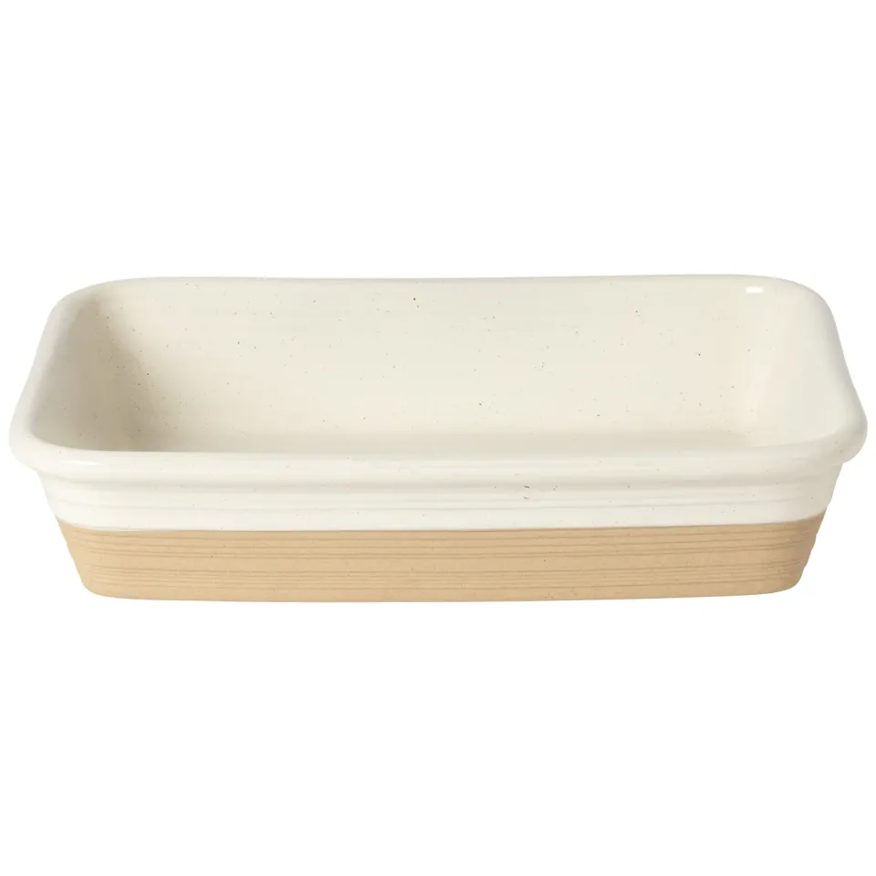 Costa Nova Scotia stort rektangulært fad vanilla beige