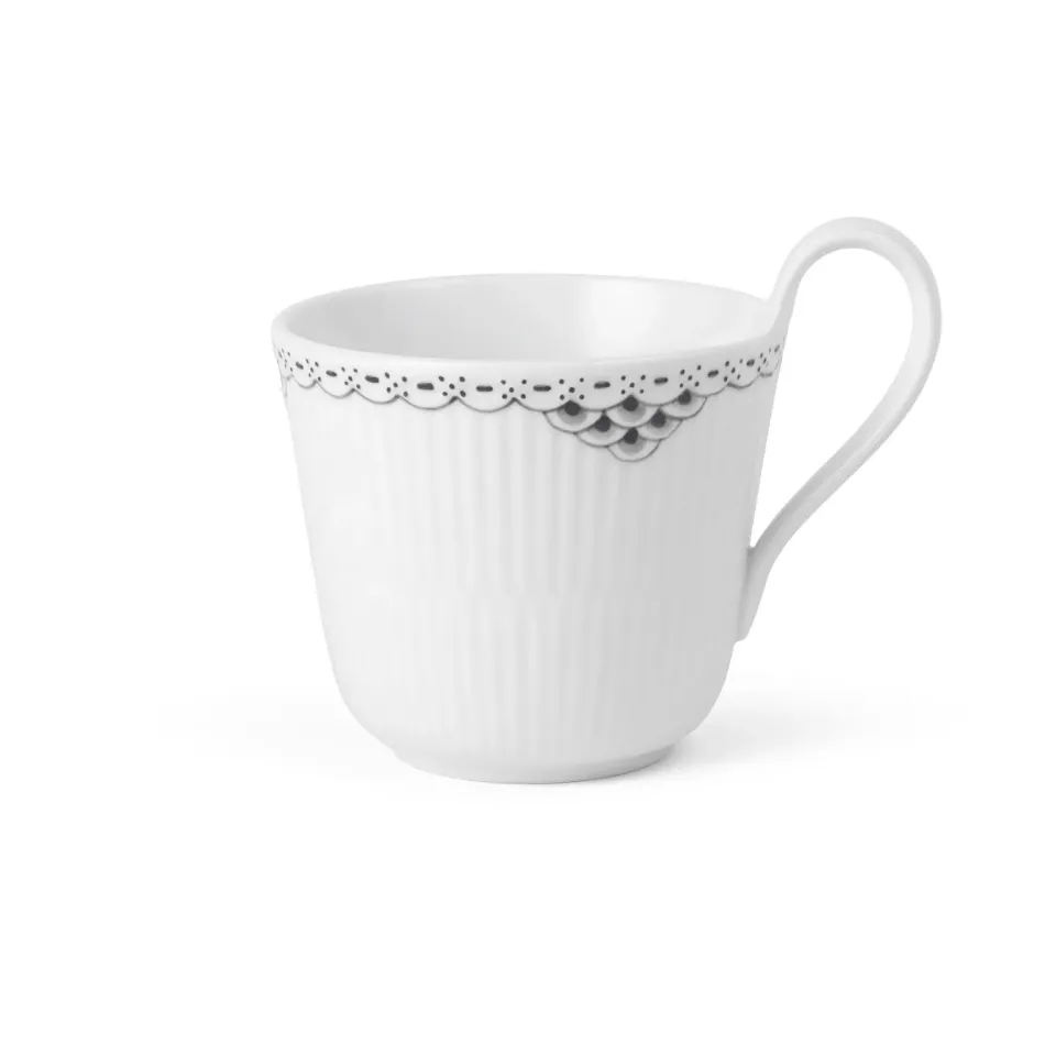 Kgl. Porcelæn Sort Blonde højhankskop 33 cl