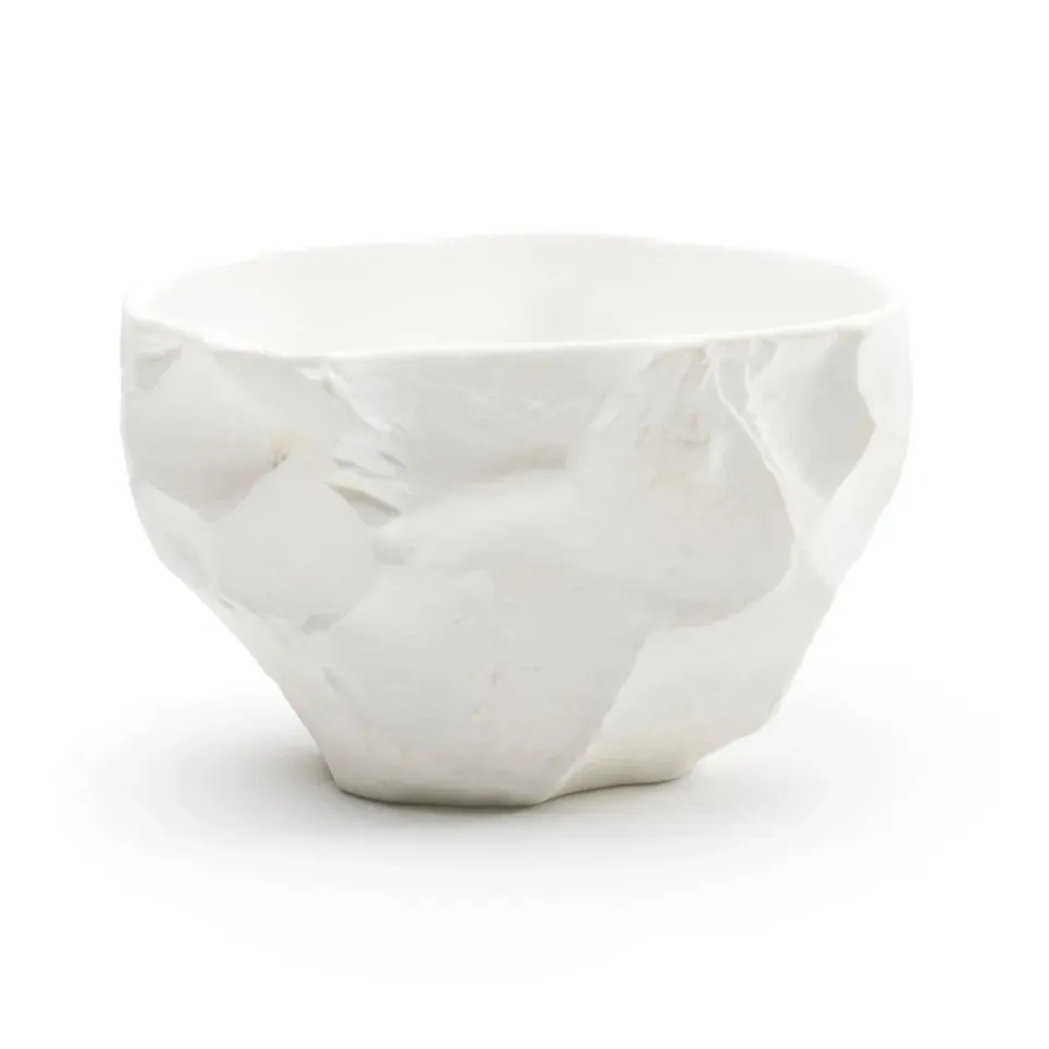 1882-Ltd Crockery skål lille hvid stentøj