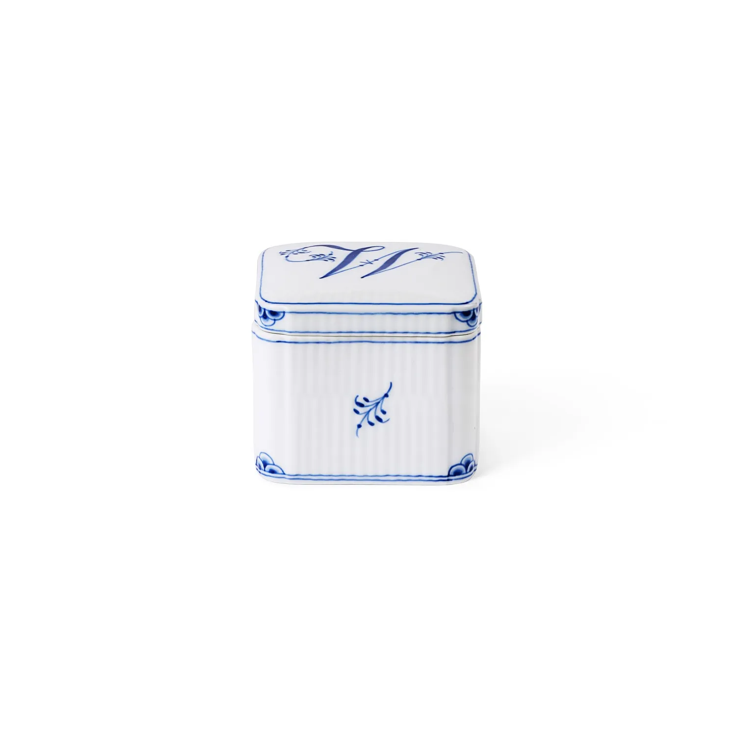 Royal Copenhagen Alfabet Bonbonniere W 13 cl porcelæn