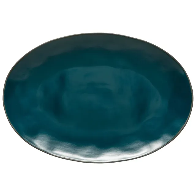 Costa Nova Stacked Organic fad ovalt deep sea mat glasur