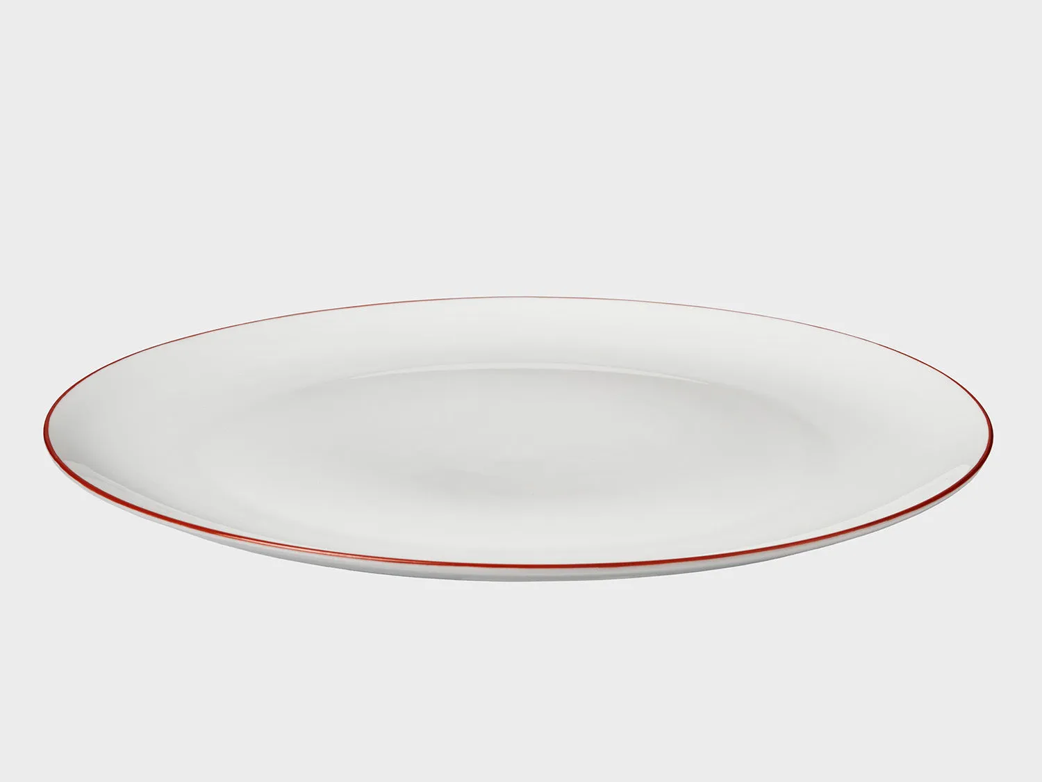 Nymphenburg Lotos Coupe tallerken 27 cm rød kant