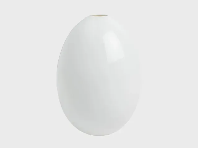 Nymphenburg Eivase vase hvid L stor
