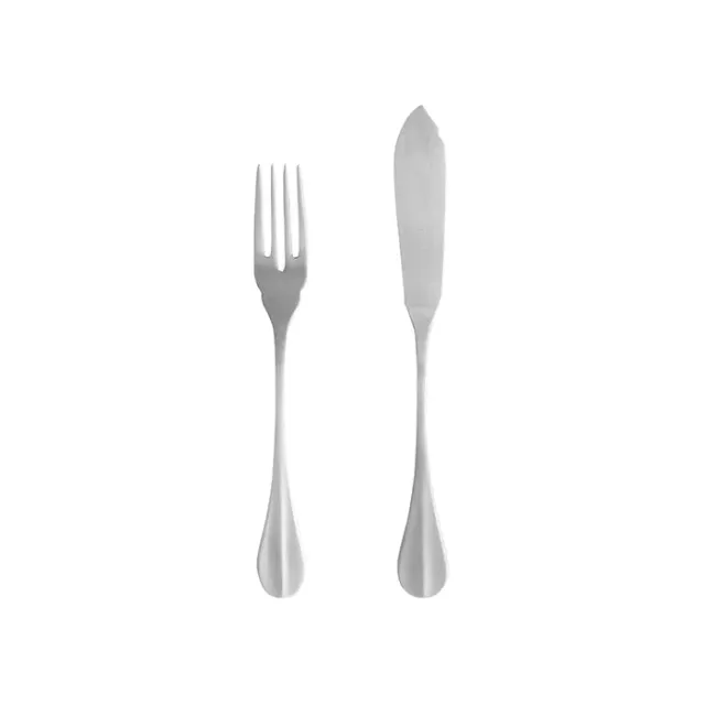 Costa Nova Nau Flatware Fish 12 Pieces Set fiskebestik stål