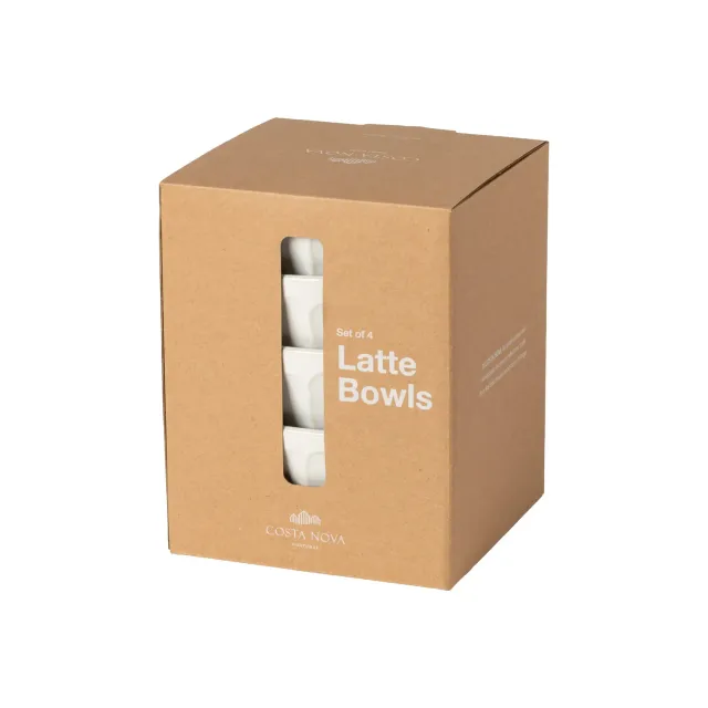 Costa Nova Petals suppesæt 4 stk hvid dyb skål