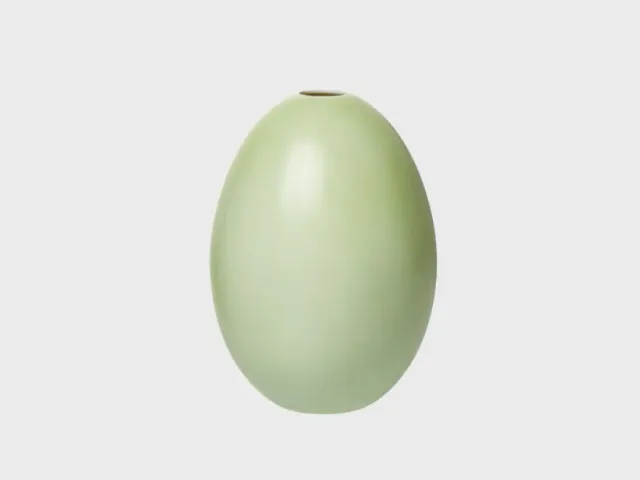 Nymphenburg Eivase M pistacie silkematt porcelæn