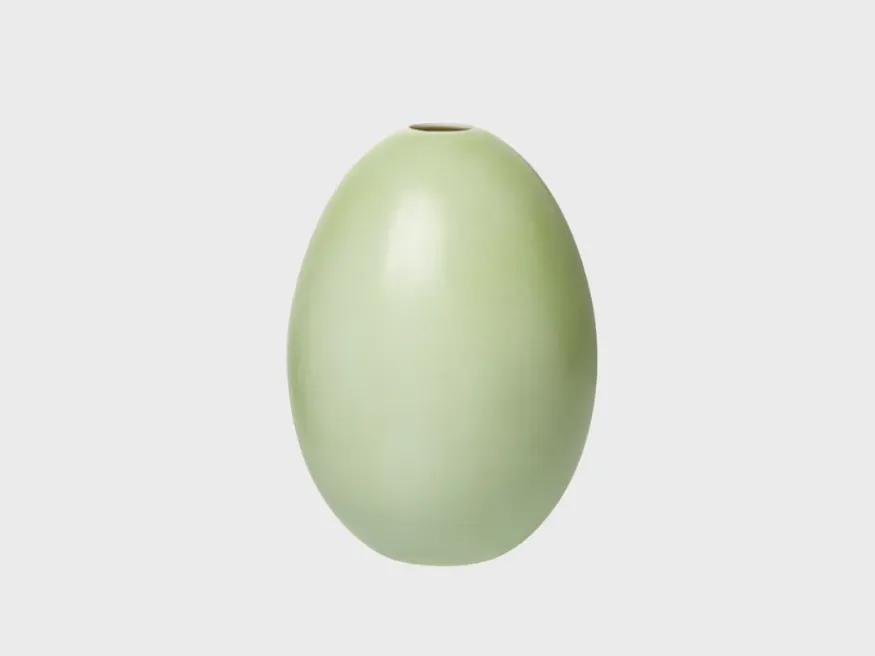 Nymphenburg Eivase M pistacie silkematt porcelæn