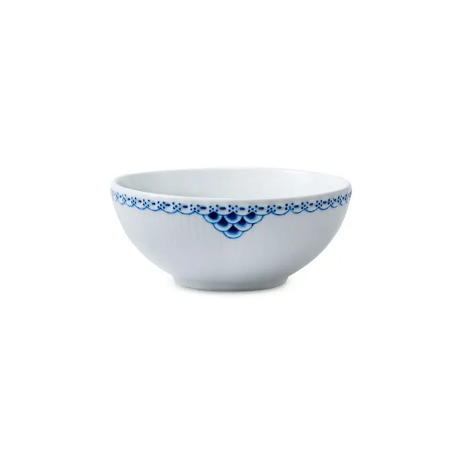 Kgl. Porcelæn Prinsesse skål 50 cl blå blonde