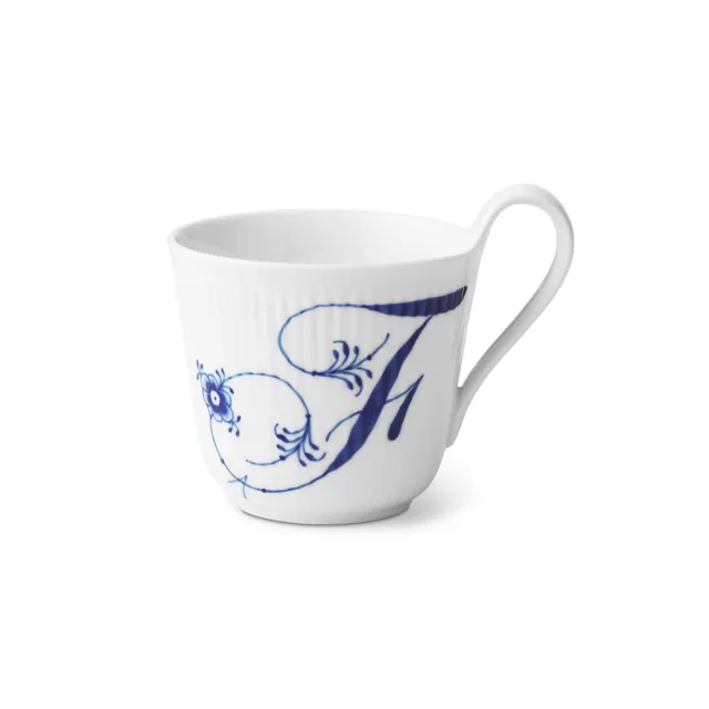 Kgl. Porcelæn Alfabet højhankskop F 33 cl floral