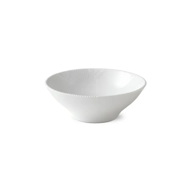 Royal Copenhagen Hvid Elements skål 78 cl hvid porcelæn