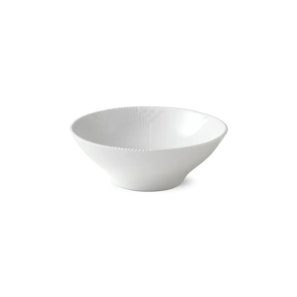 Royal Copenhagen Hvid Elements skål 78 cl hvid porcelæn