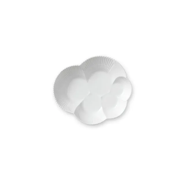 Royal Copenhagen Hvid Elements fad 19 cm hvid porcelæn