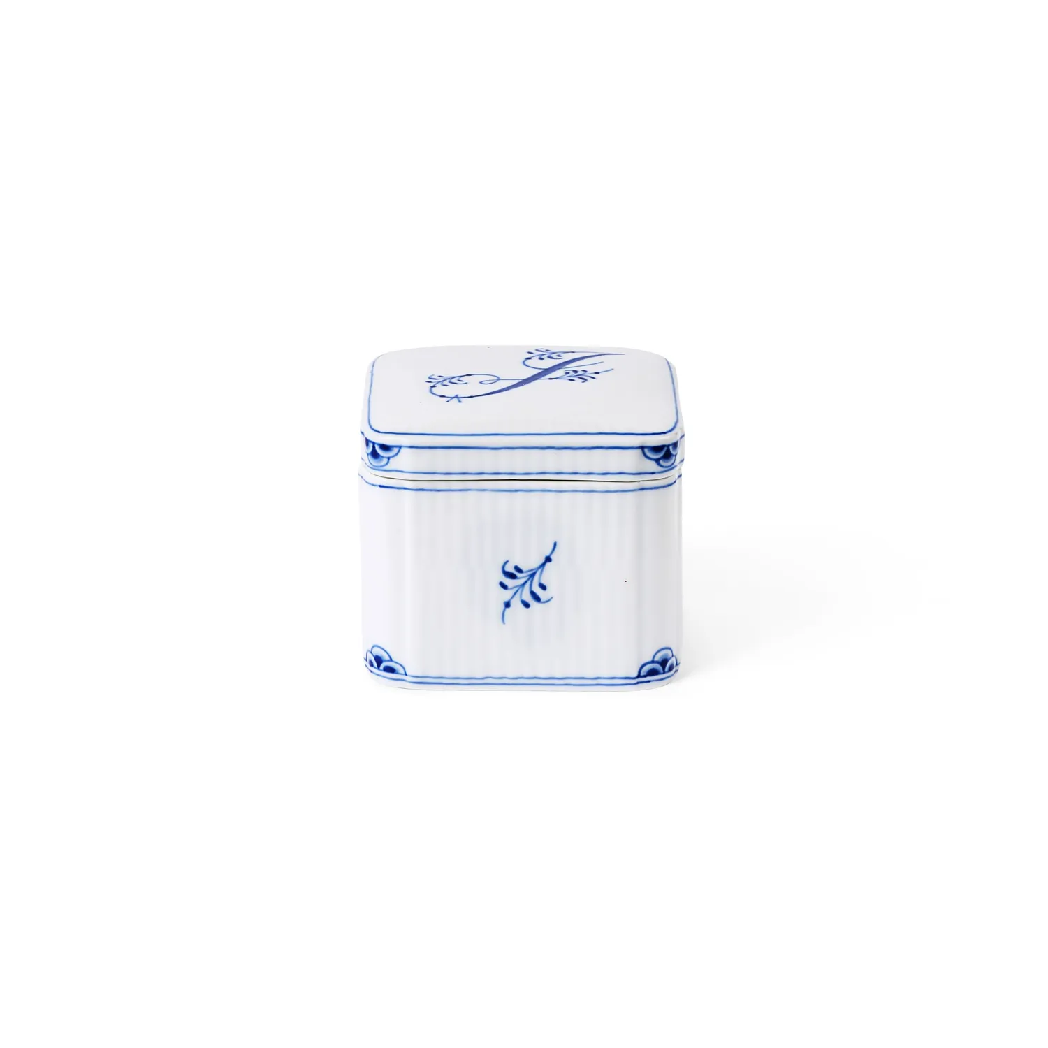 Royal Copenhagen Alfabet J bonbonniere 13 cl håndmalet