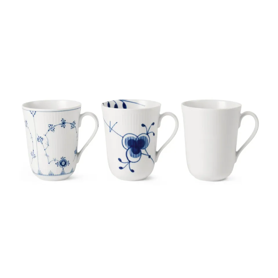 Kgl. Porcelæn Gifts with History kop 36 cl 3 stk