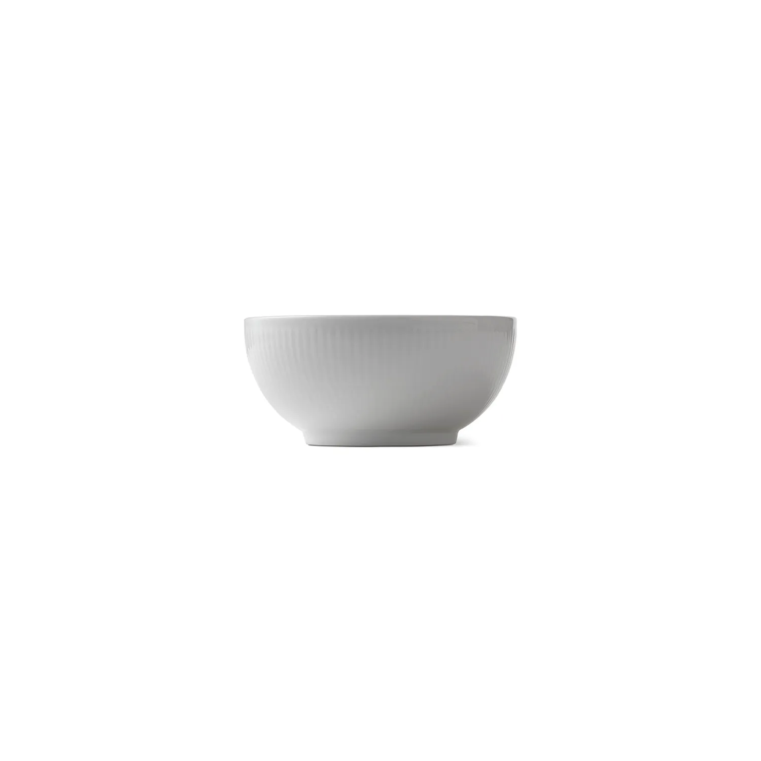 Royal Copenhagen Hvid Riflet skål 47 cl hvid