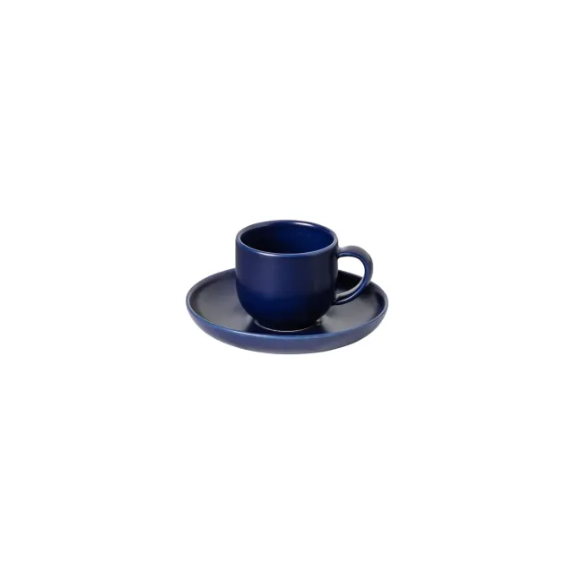 Costa Nova Pacifica kaffekop med underkop blåbær mat