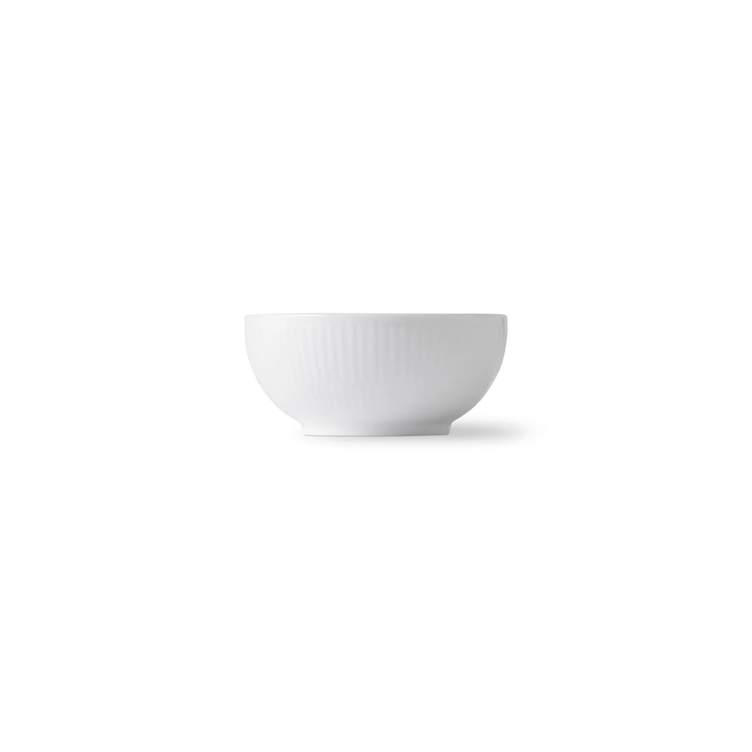 Kgl. Porcelæn Hvid Riflet skål 24 cl hvid porcelæn