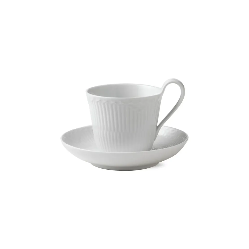 Royal Copenhagen Hvid Halvblonde højhankskop 24 cl