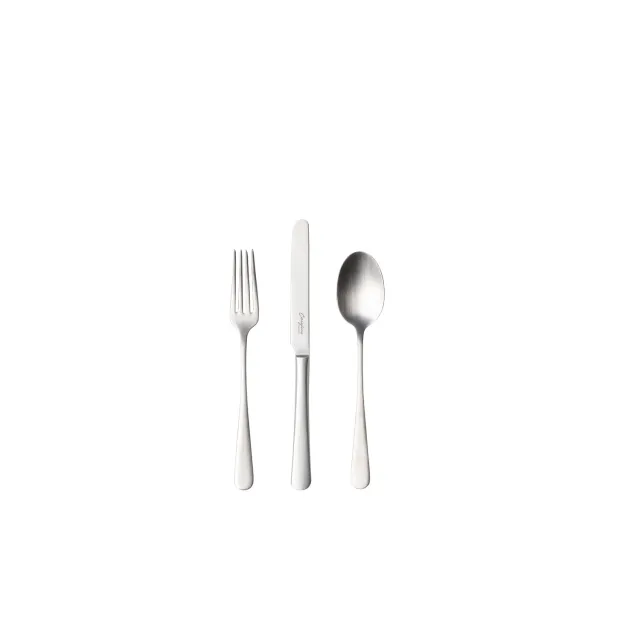 Costa Nova Pacifica dessertsæt 18 dele Brushed Silver