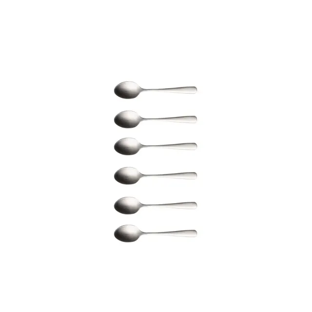 Costa Nova Pacifica kaffeske 6 stk Brushed Silver mat