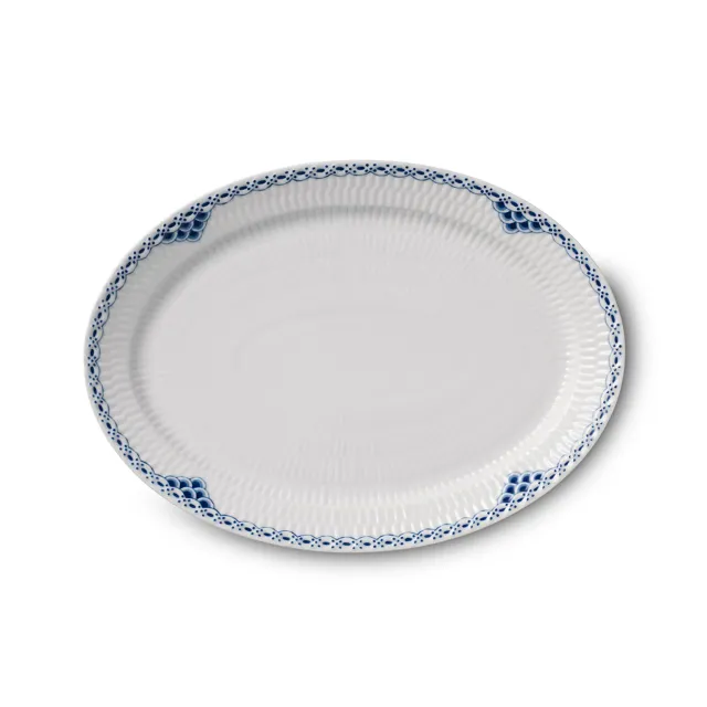 Royal Copenhagen Prinsesse fad 28 cm ovalt porcelæn