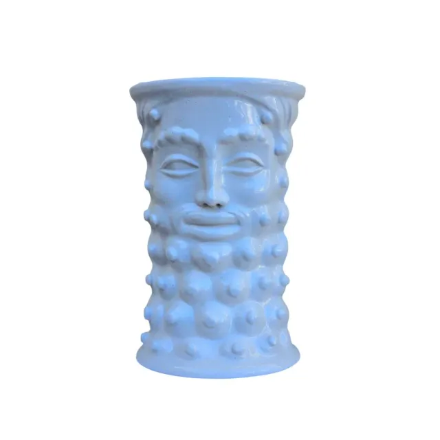 Les Ottomans 03 vase hvid skulpturel ansigt