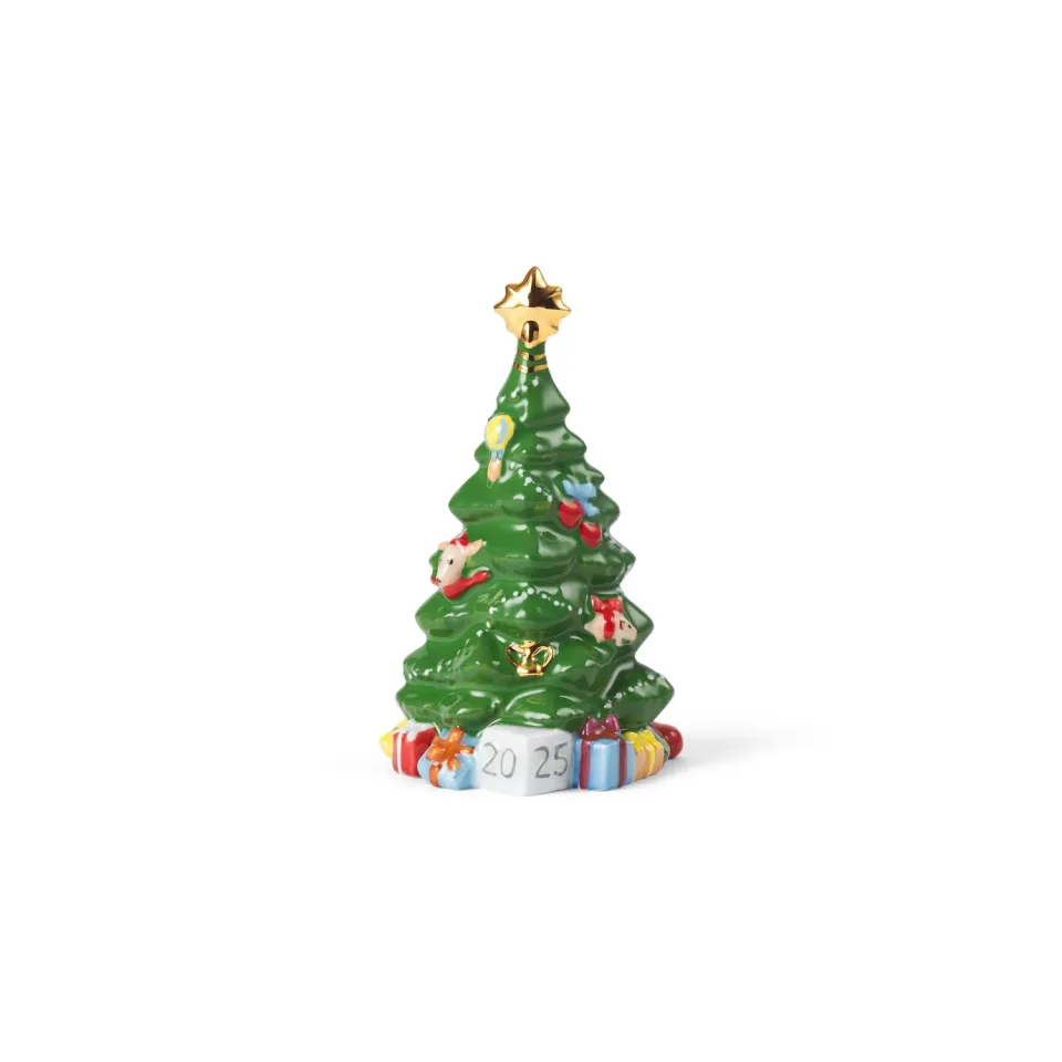 Kgl. Porcelæn Årets Juletræ 2025 figur 14 cm hvid
