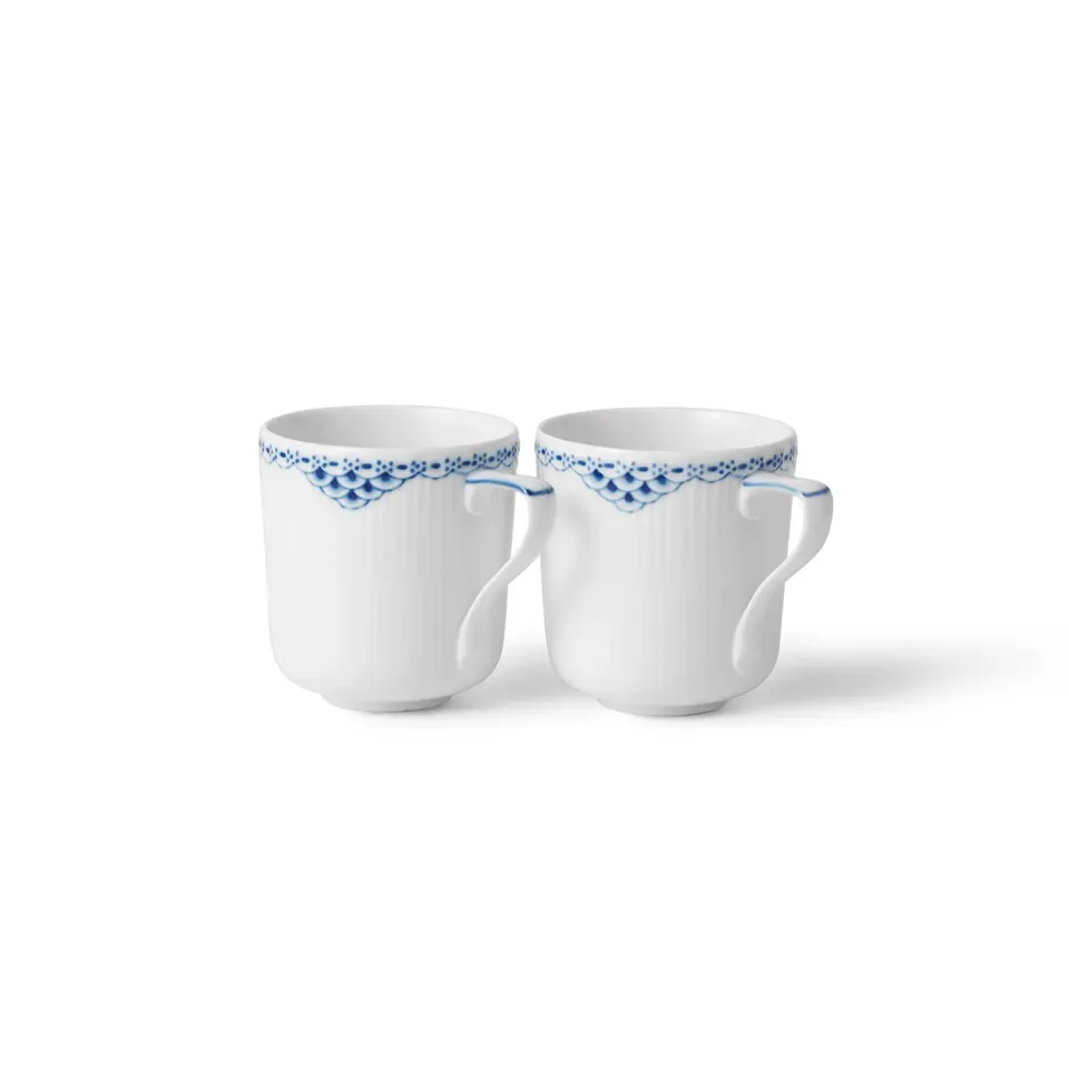 Royal Copenhagen Prinsesse krus 30 cl 2 stk blå