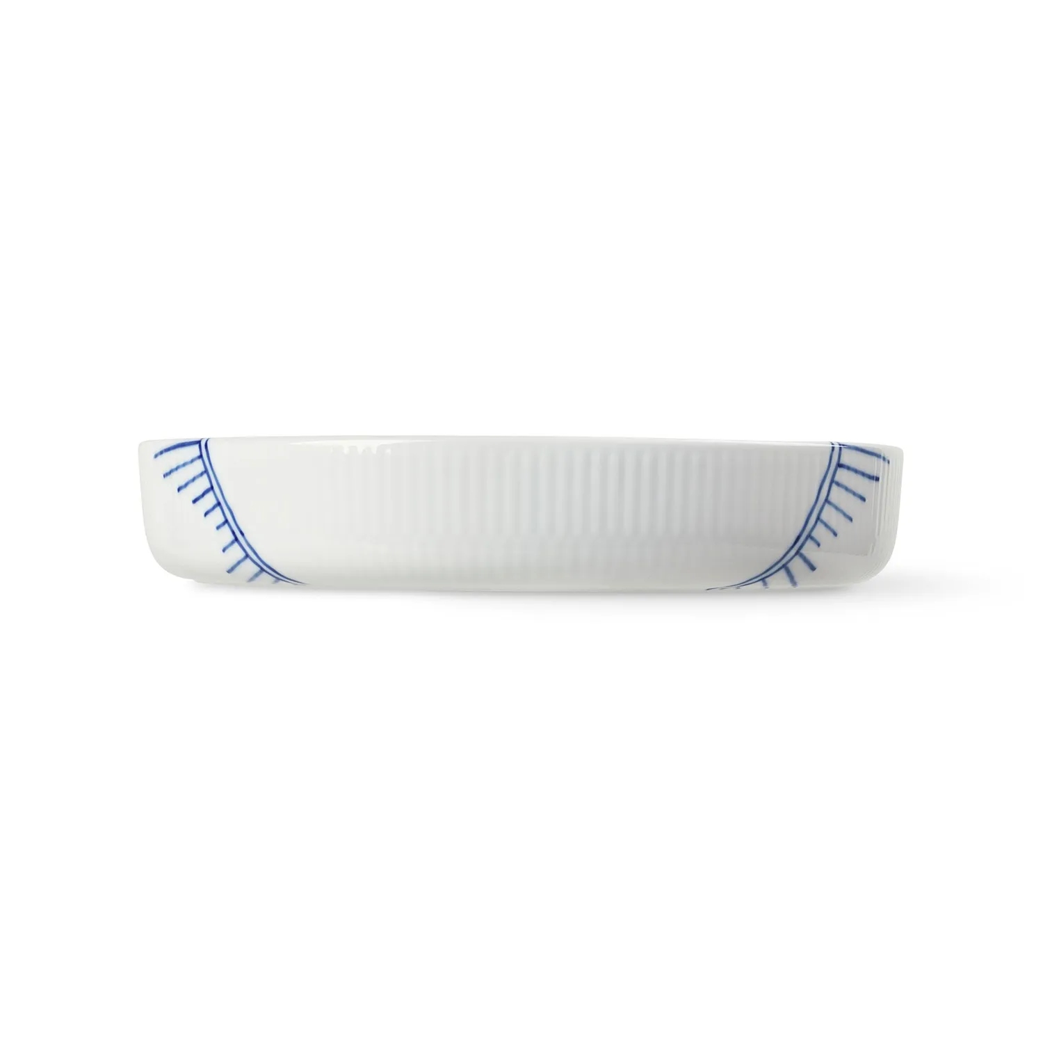 Kgl. Porcelæn Blå Mega Riflet ovnfast fad 27 cm