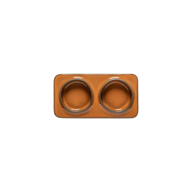 Costa Nova Âmbar serveringsfad 2-delt dark caramel