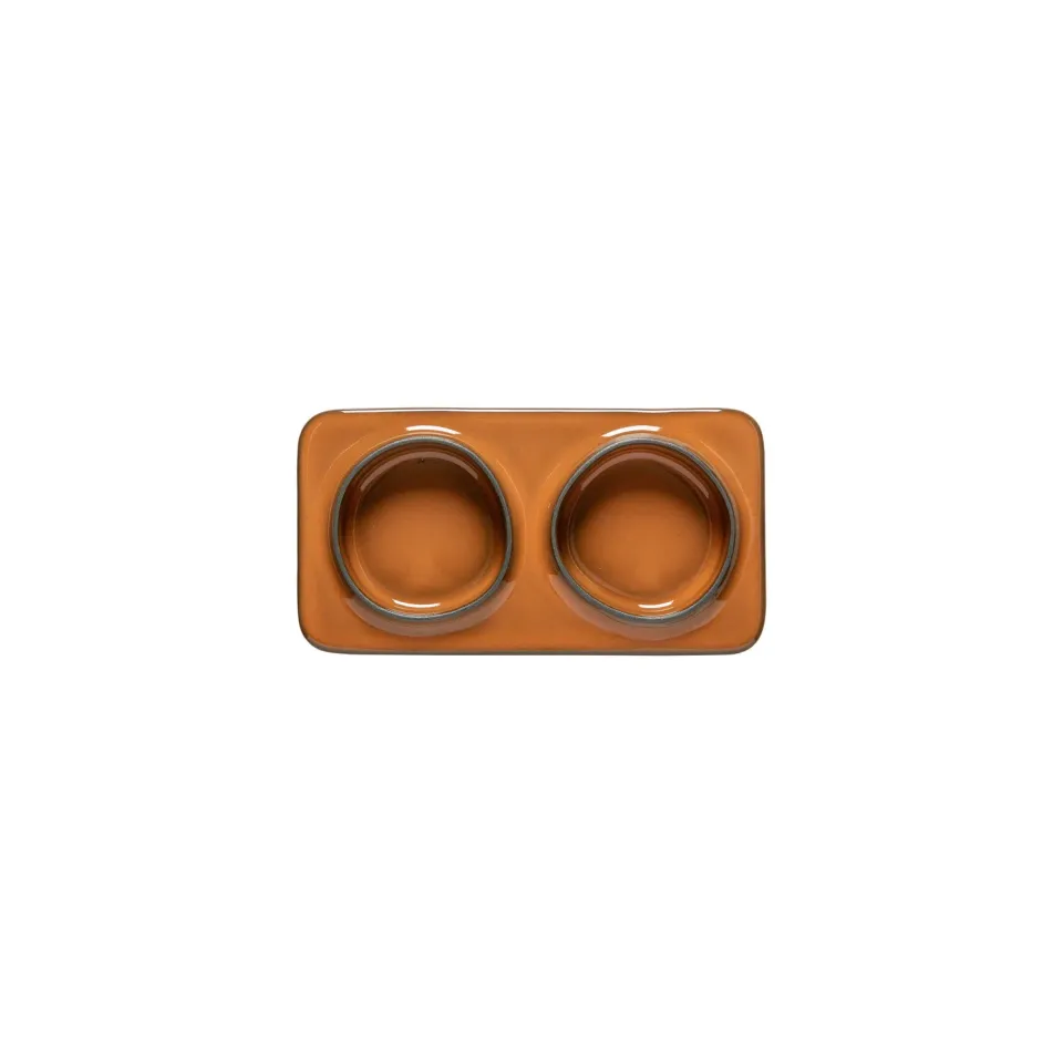 Costa Nova Âmbar serveringsfad 2-delt dark caramel