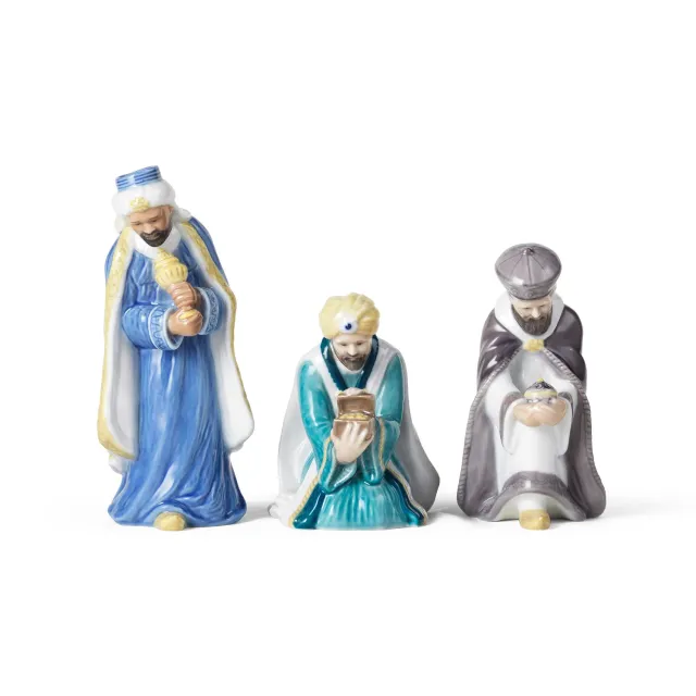 Kgl. Porcelæn Figurer De Tre Vise Mænd 3 stk