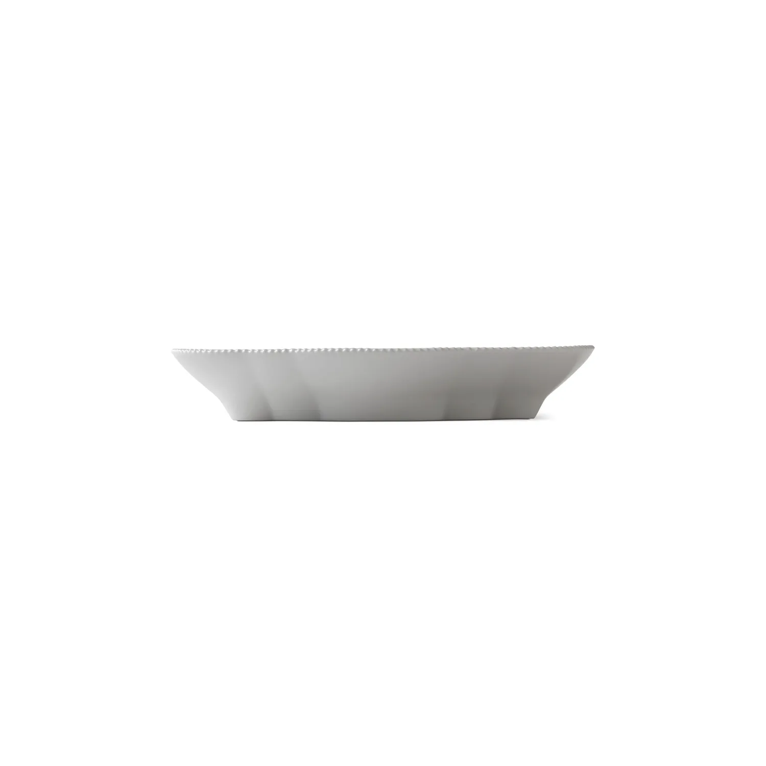 Kgl. Porcelæn Hvid Elements fad 23 cm hvidt porcelæn