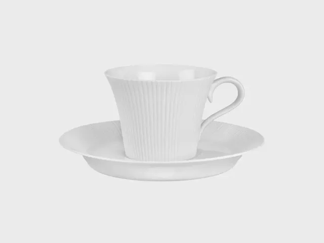 Nymphenburg Adonis kaffekop hvid biskuit