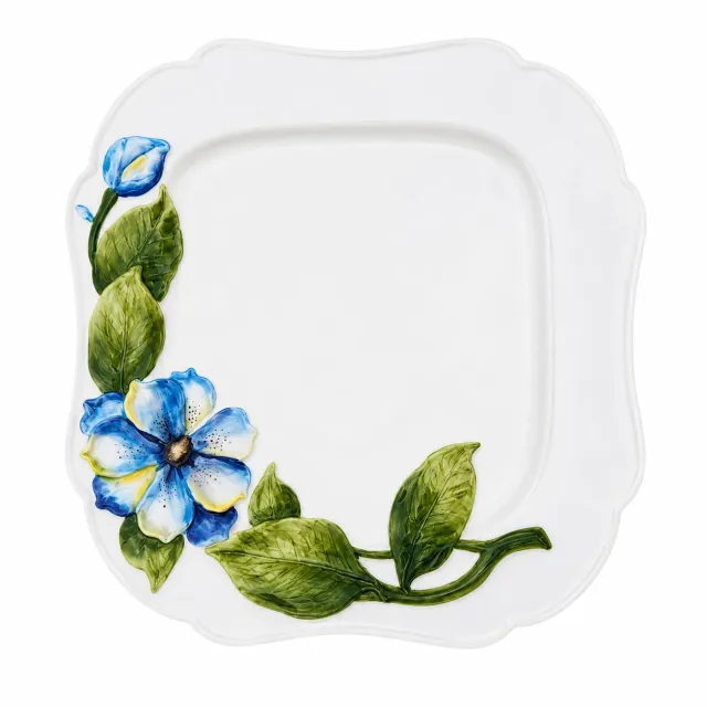 Les Ottomans Fiori Blu fad keramik firkantet