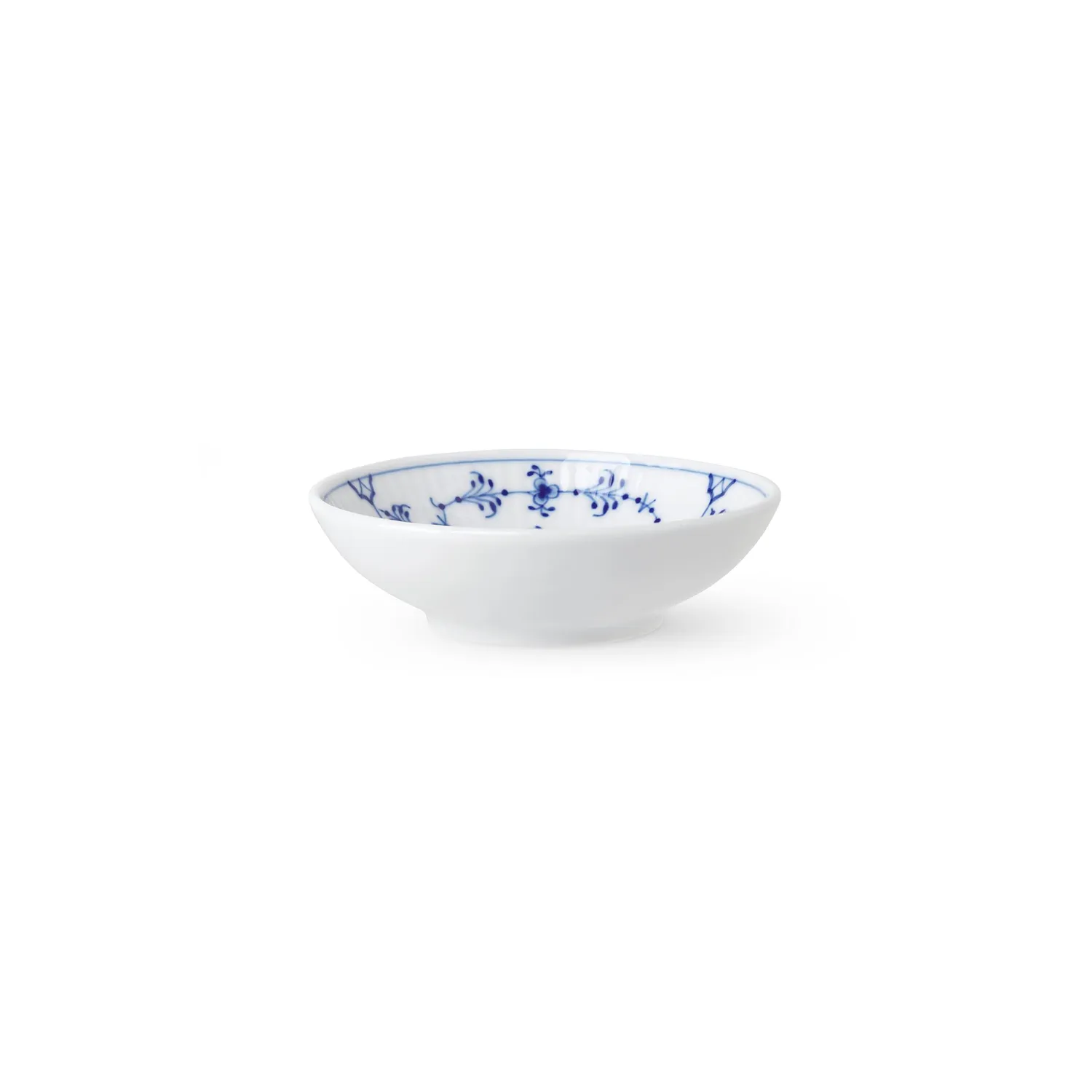 Kgl. Porcelæn Musselmalet Riflet skål 9 cl porcelæn