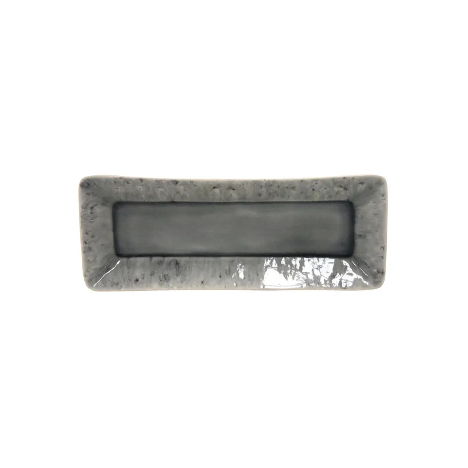 Costa Nova Madeira Small Rectangular Tray fad grå stentøj
