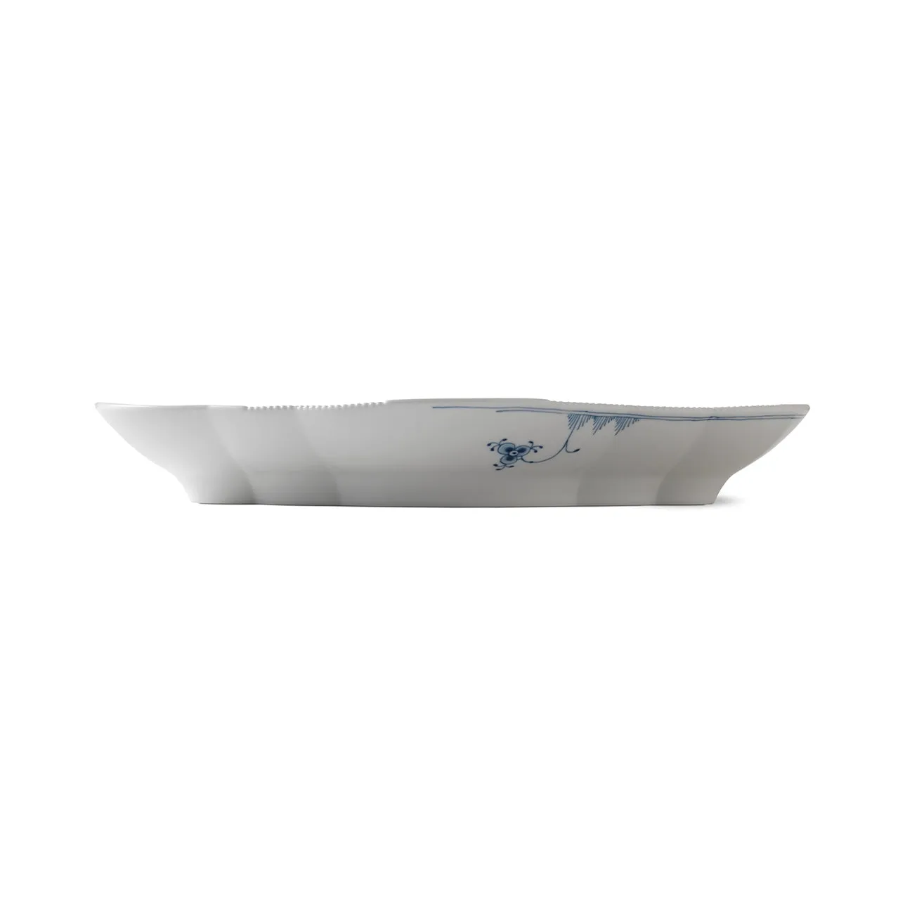 Kgl. Porcelæn Blå Elements fad 38,5 cm blomstret