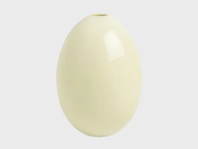 Nymphenburg Vanille ægvase L hvid porcelæn