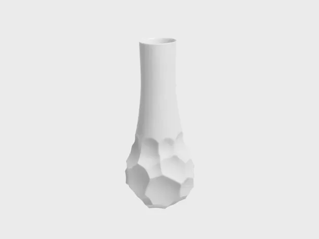 Nymphenburg Tortoise S vase biskuit hvid