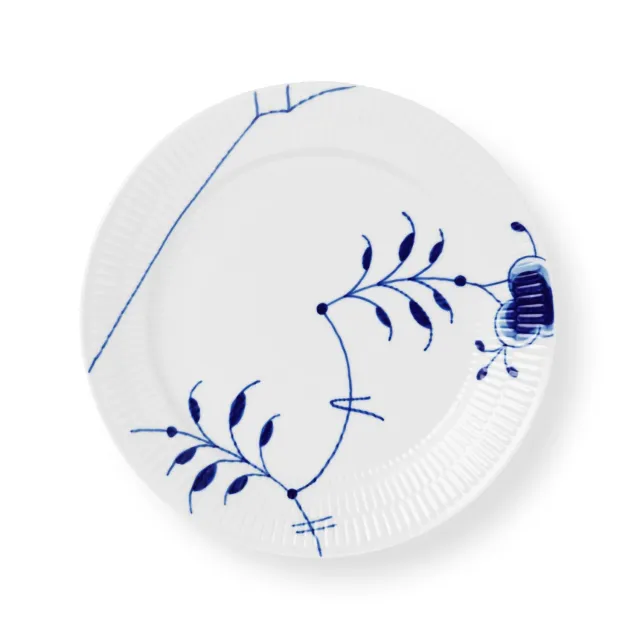 Royal Copenhagen Blå Mega Riflet tallerken 25 cm nr. 9
