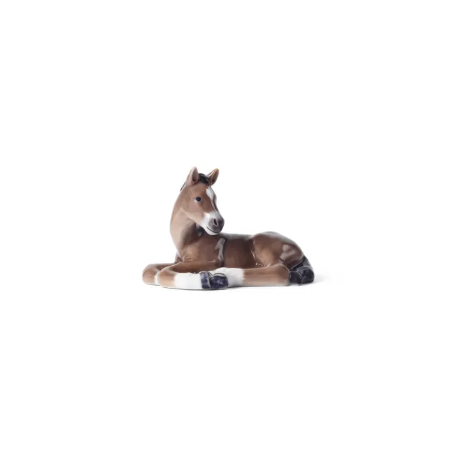 Kgl. Porcelæn Blå Samlerartikler stjernetegnsfigur hest 9 cm