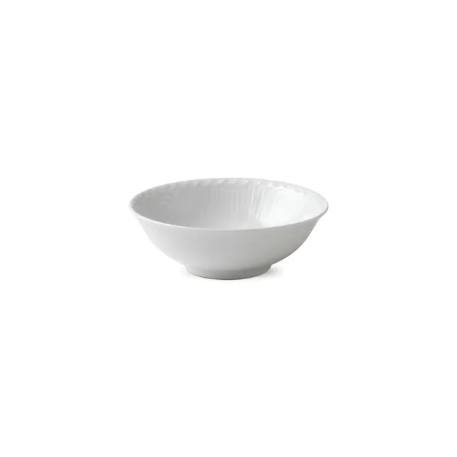 Kgl. Porcelæn Hvid Halvblonde skål 35 cl hvid