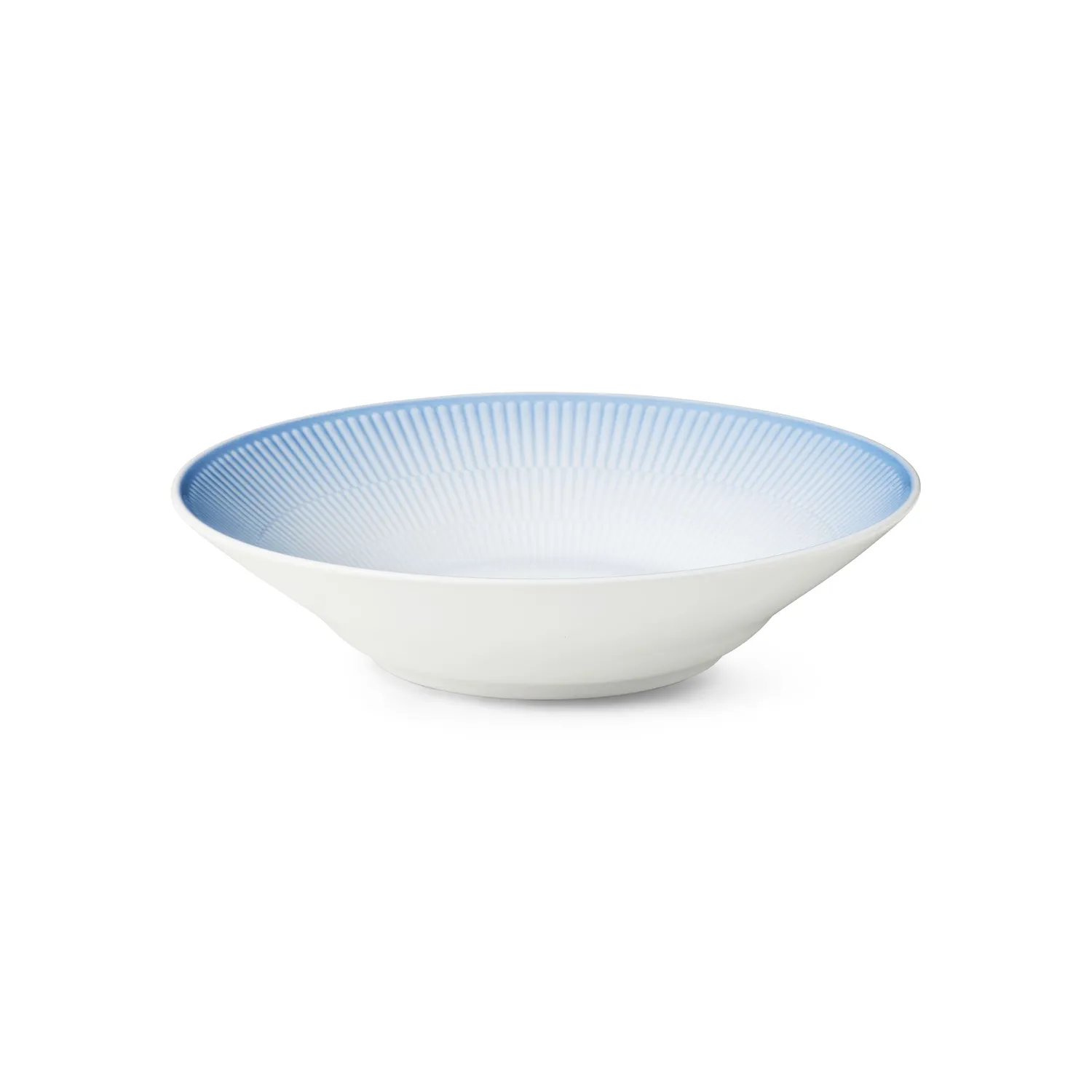 Kgl. Porcelæn Iris dyb tallerken 24 cm blå