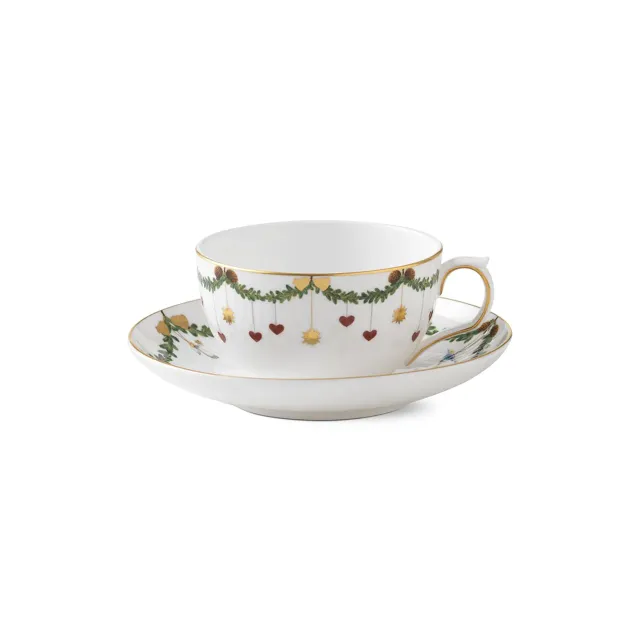 Royal Copenhagen Stjerne Riflet Jul kop underkop 32 cl julekop