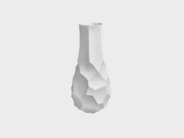 Nymphenburg Tortoise M vase hvid biskuit