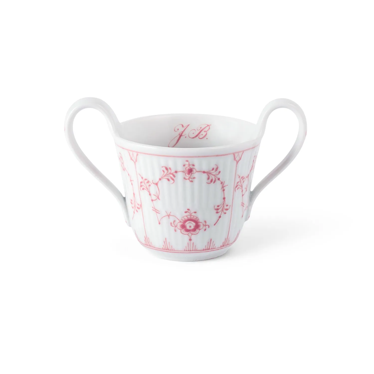 Kgl. Porcelæn Musselmalet Riflet babykop 13 cl Bespoke