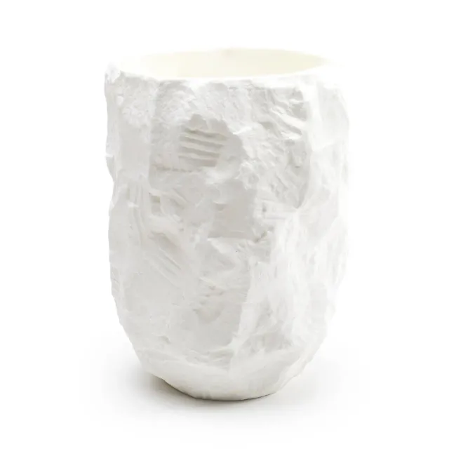 1882-Ltd Crockery White Tall vase hvid høj